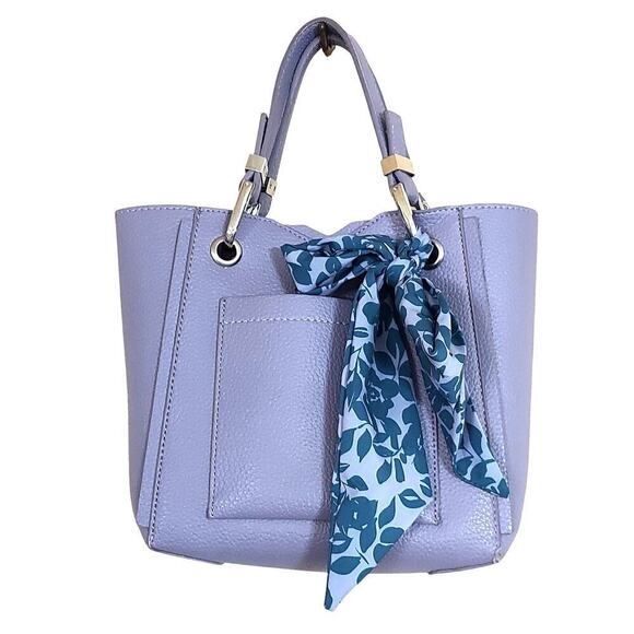 Steve Madden Lavender Pebbled Faux Leather Handbag Crossbody Bag - Picture 3 of 13